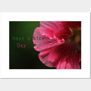 Have a Nice Day - Hollyhock 3 Posters and Art
